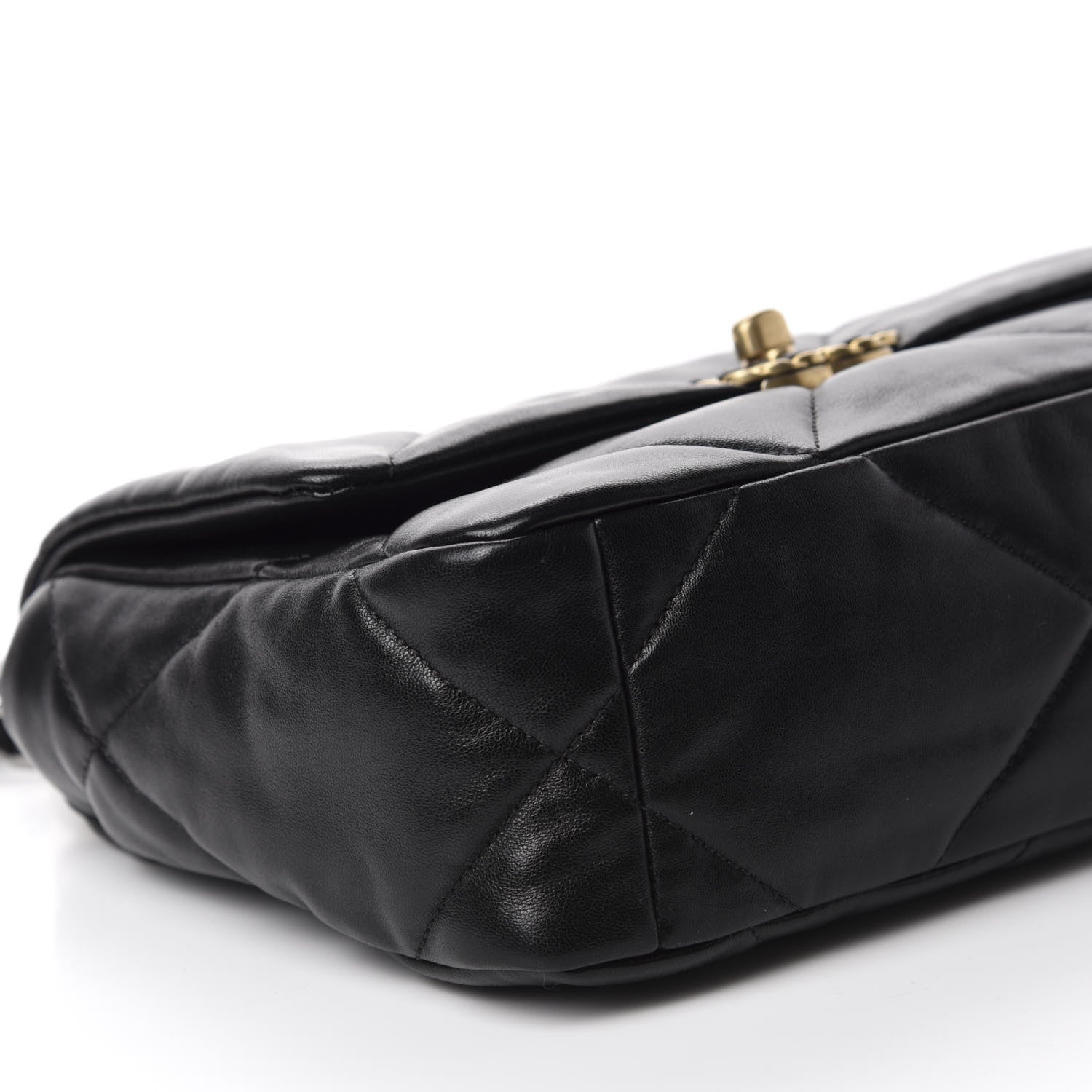 Chanel Lambskin Quilted Medium 19 Flap Black 6 of 10