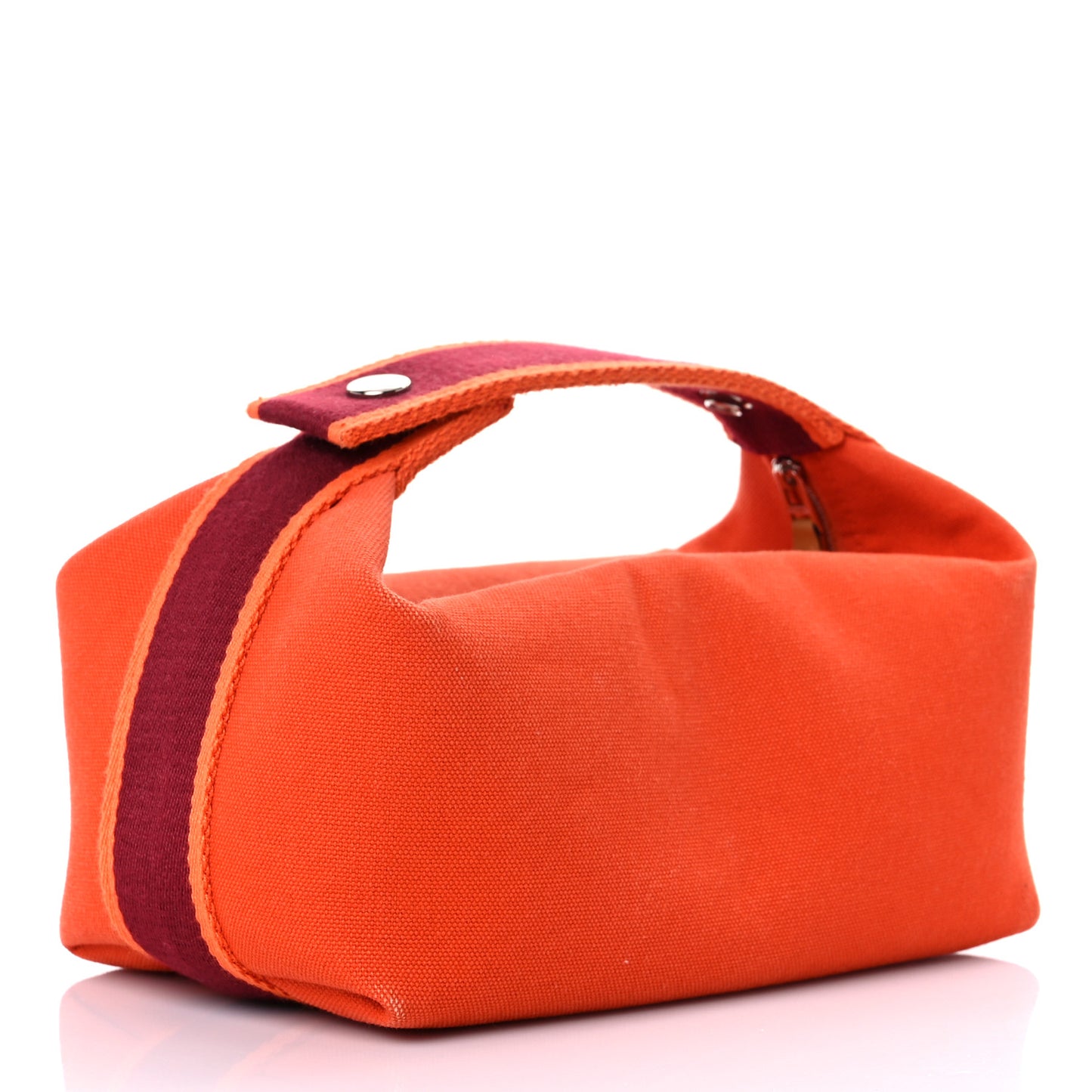 Canvas Small Bride-A-Brac Pouch Orange Burgundy
