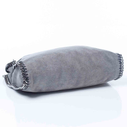 Stella McCartney Faux Leather Large Shaggy Deer Falabella Gray 5 of 11