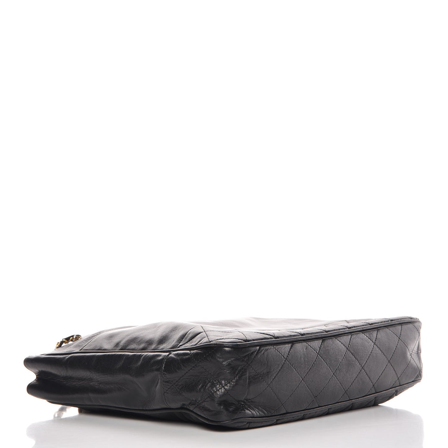 Lambskin Shopping Tote Black