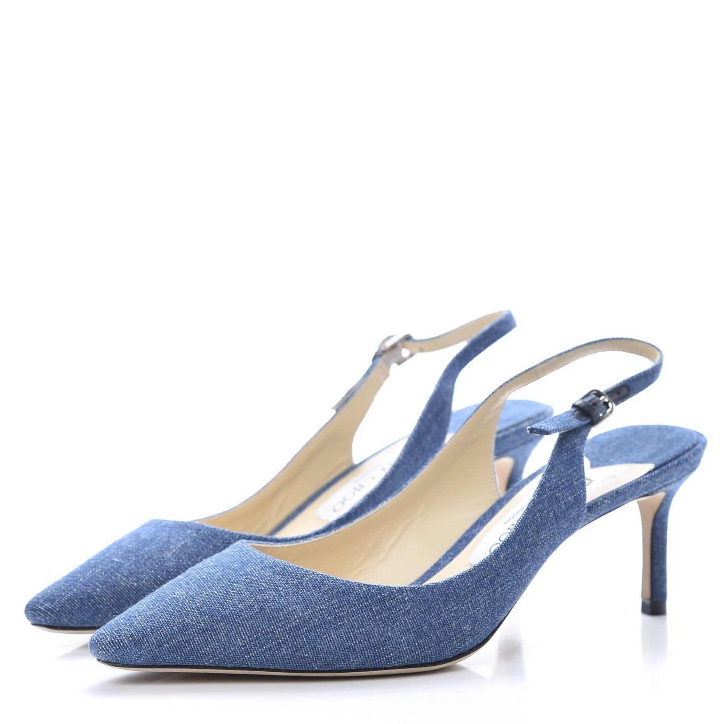 Denim Gemma 40 Slingback Pumps 38.5 Blue
