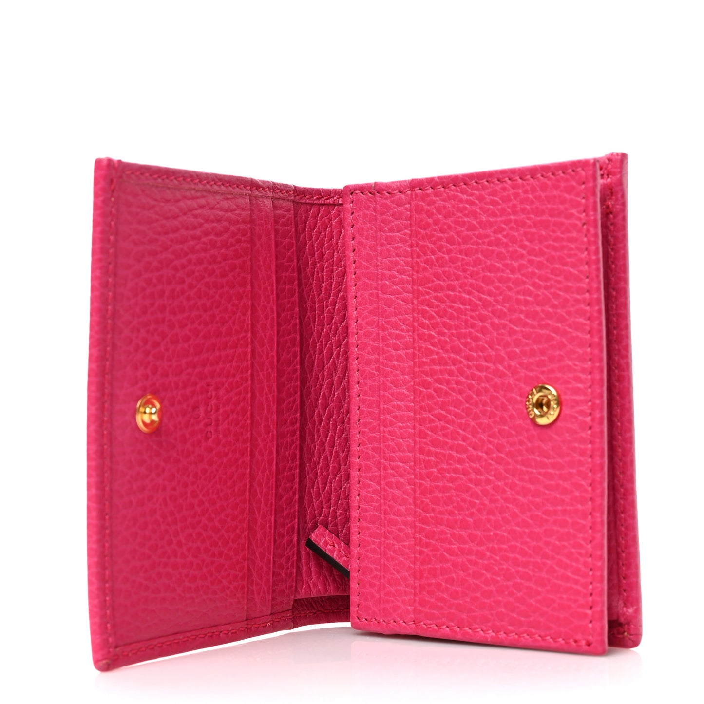 Dollar Calfskin GG Marmont Card Case Box Pink