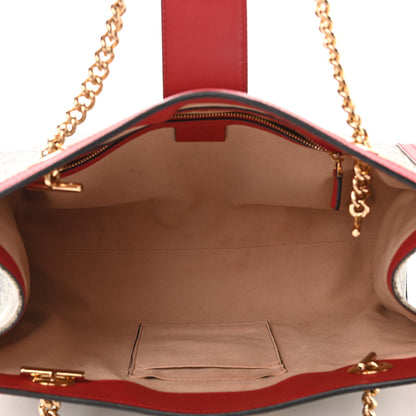 Gucci GG Supreme Monogram Medium Padlock Tote Red 5 of 10