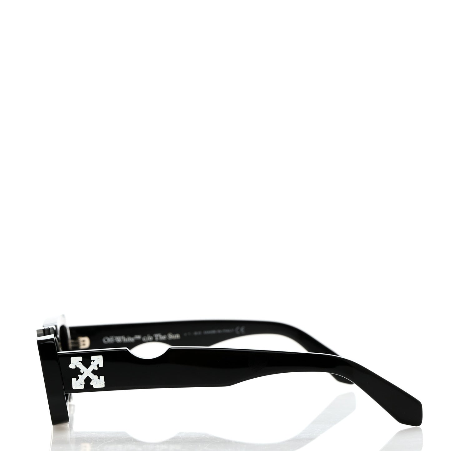 Acetate Cady Cutout Sunglasses Black