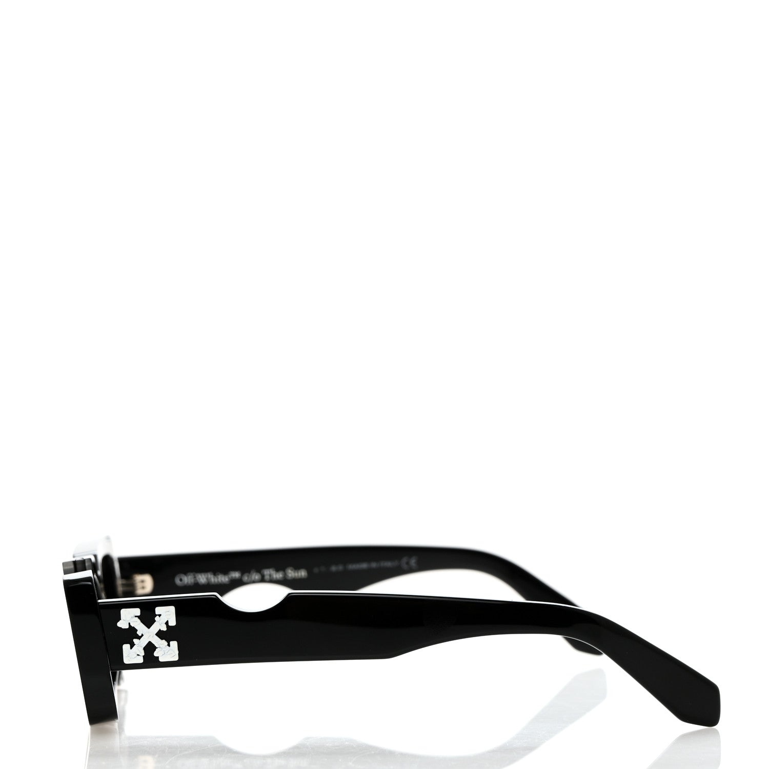 Off-White Acetate Cady Cutout Sunglasses Black 3 of 8