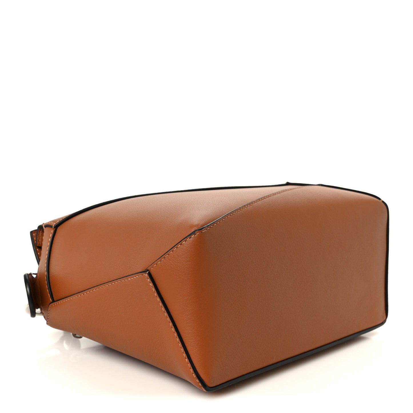 Calfskin Small Puzzle Edge Bag Tan