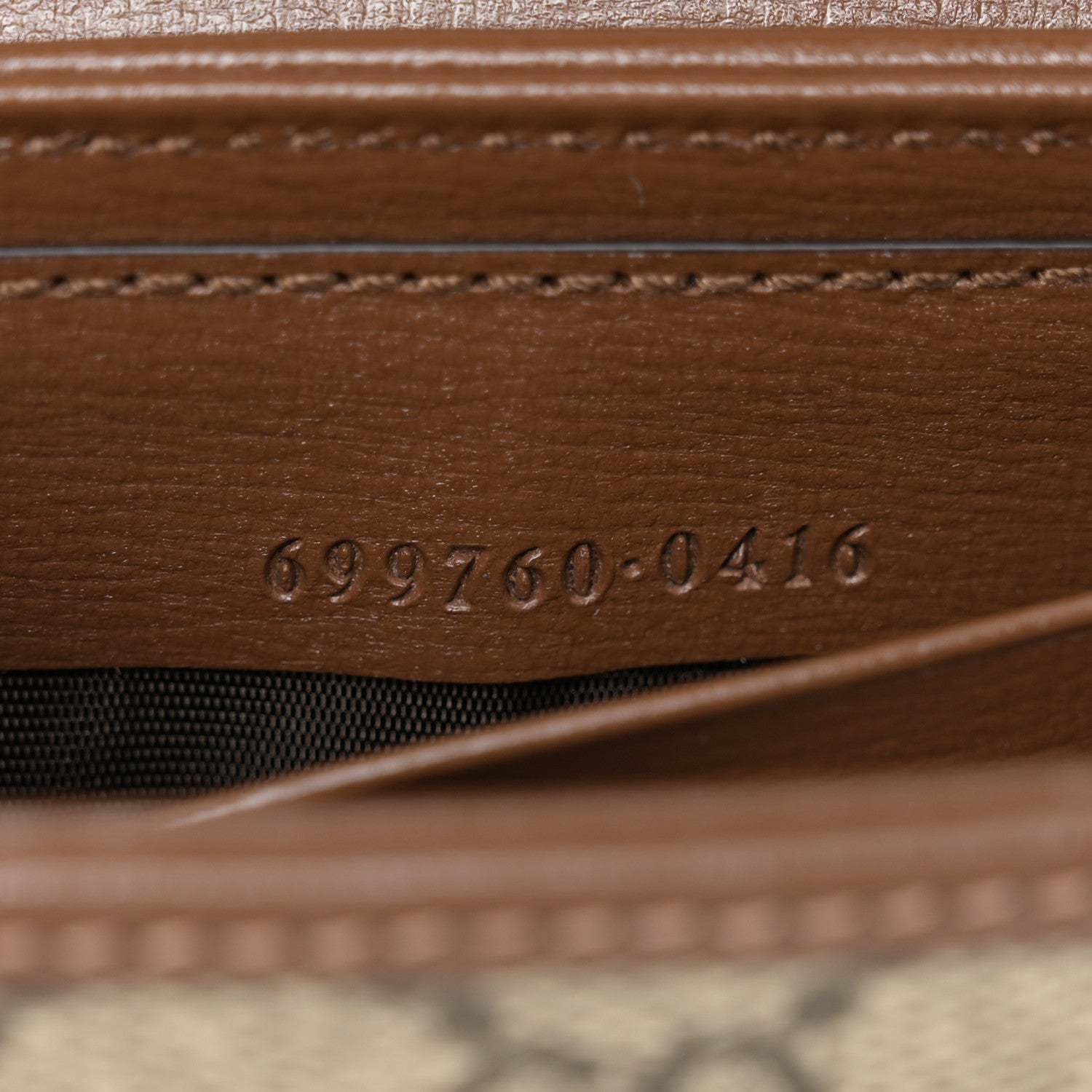Gucci GG Supreme Monogram Azalea Calfskin Web Horsebit 1955 Wallet On Strap Beige Ebony Brown Sugar 7 of 11