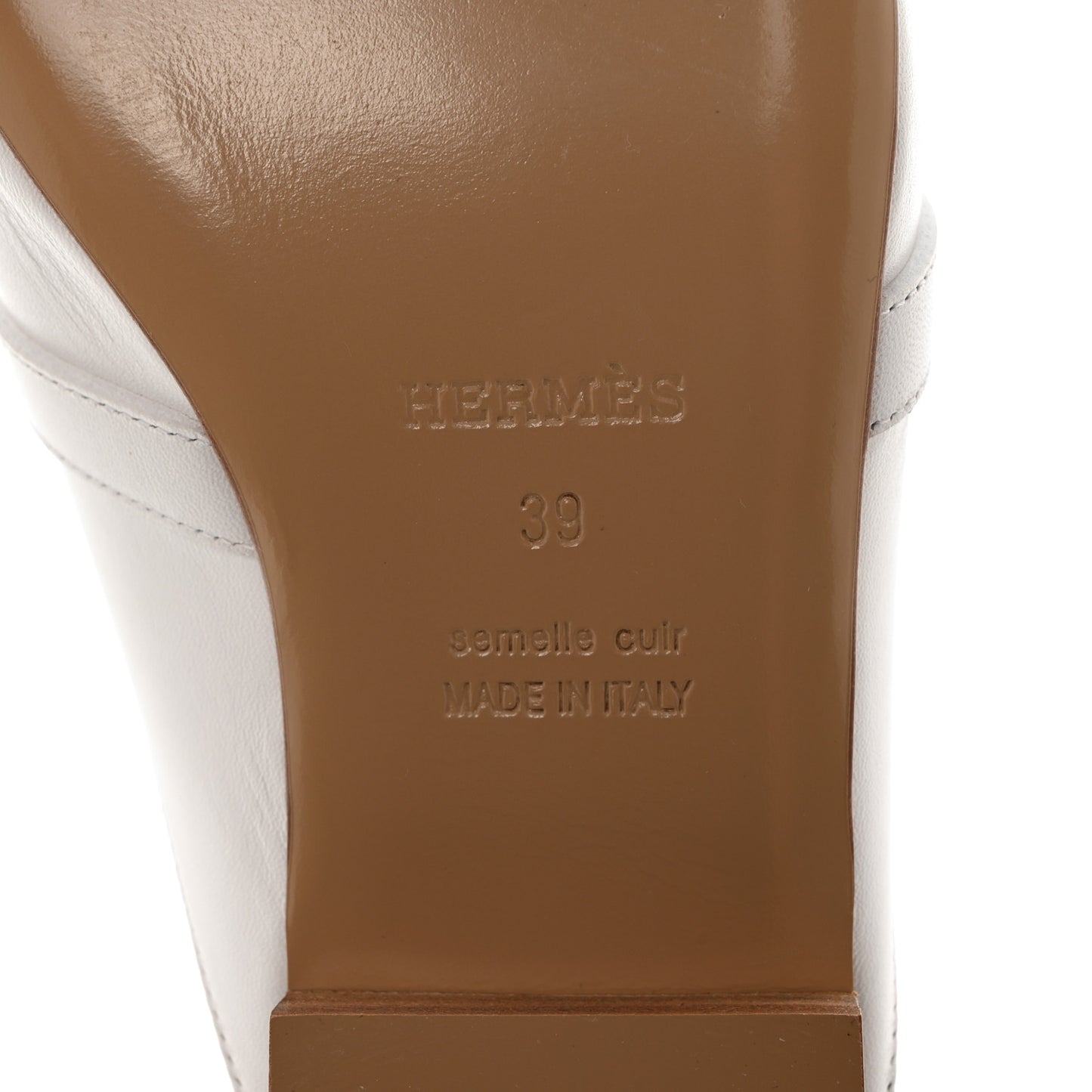 Calfskin Oz Mules 39 White