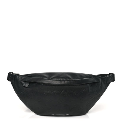 Louis Vuitton Calfskin Monogram Shadow Discovery Bumbag Black 1 of 9