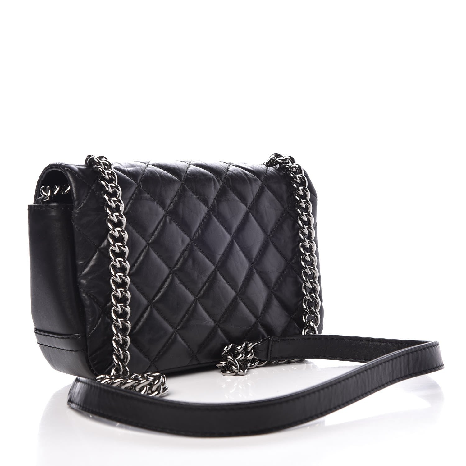 Chanel Calfskin Quilted Mini Lady Pearly Flap Black 3 of 9