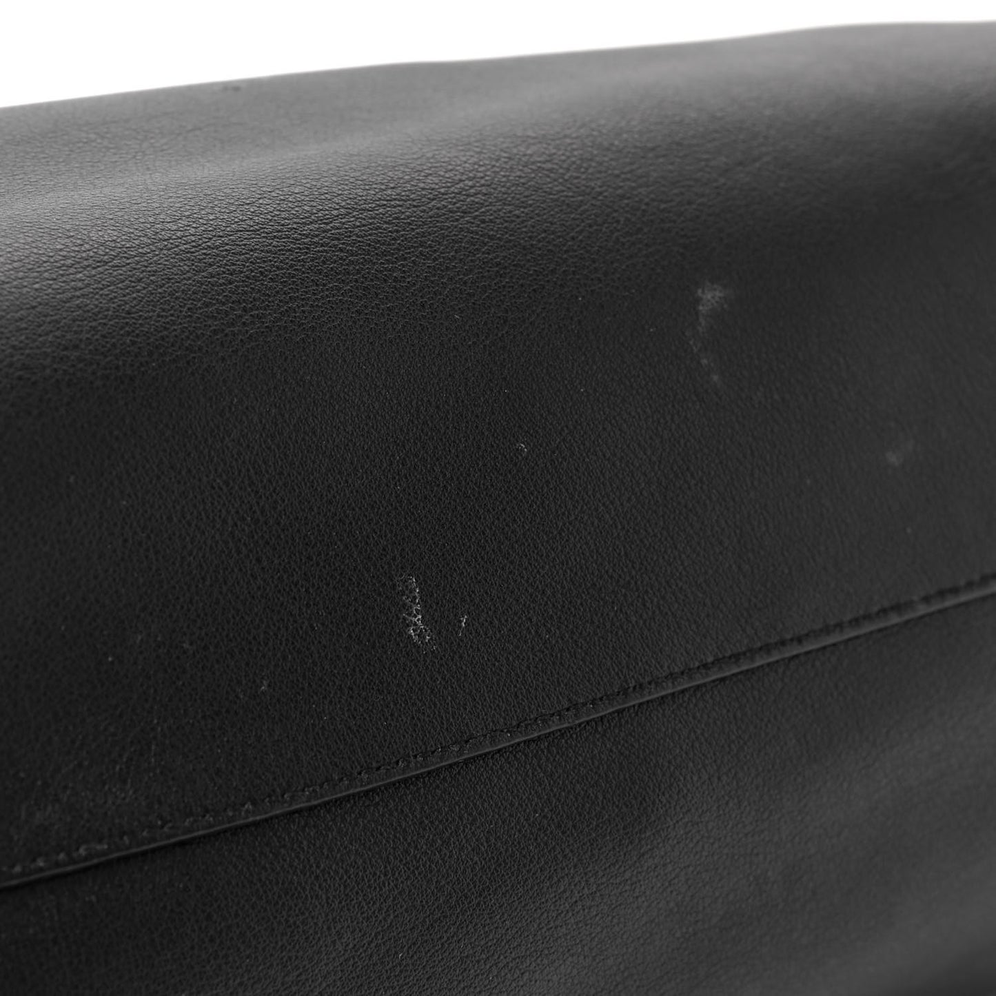 Calfskin Large Shopping Tote Black