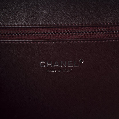 Chanel Metallic Caviar Quilted Large CC Filigree Vanity Case Silver 8 of 11