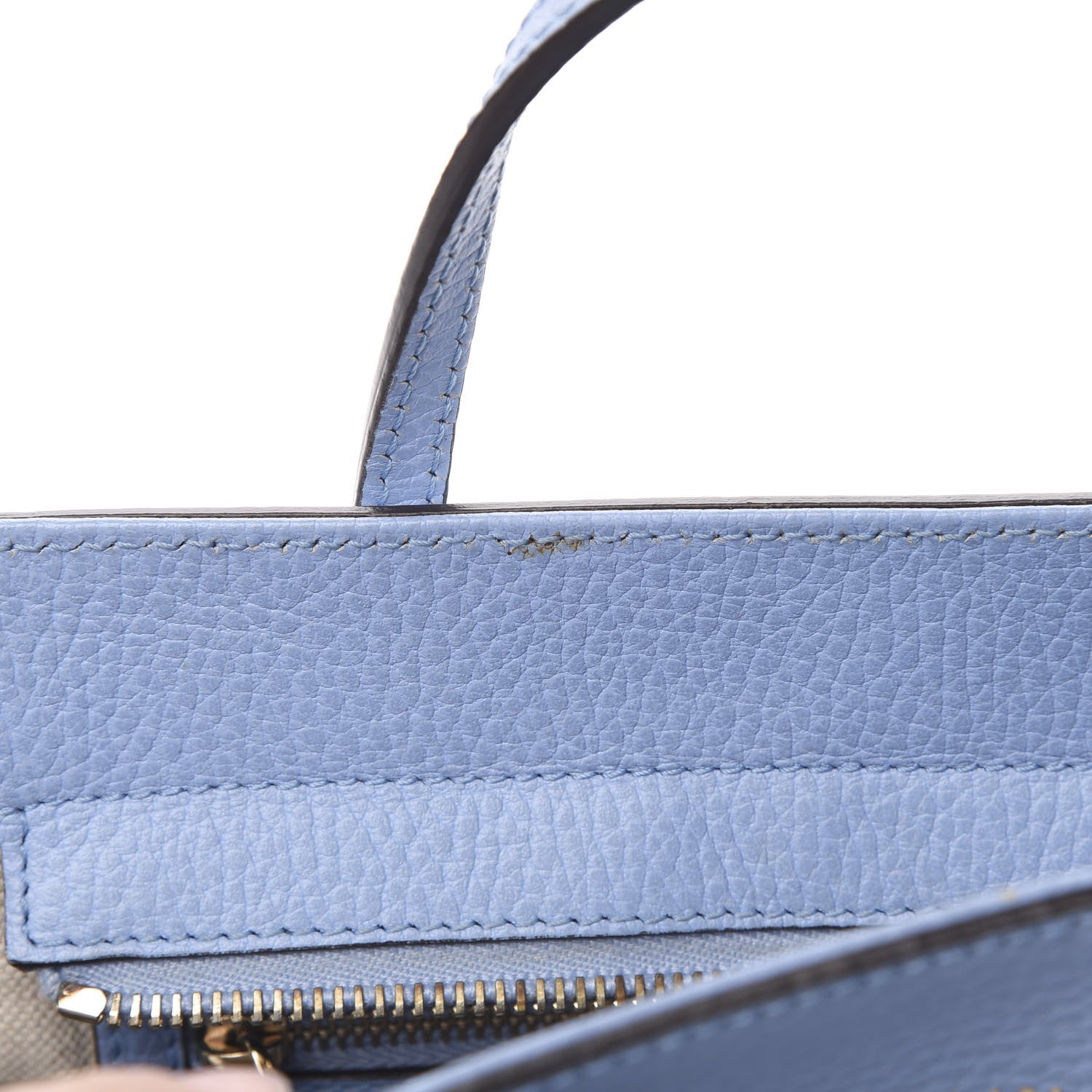 Gucci Dollar Calfskin Mini Swing Top Handle Bag Mineral Blue 12 of 13