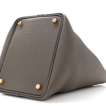 Hermes Taurillon Clemence Picotin Lock 18 PM Etain 9 of 10