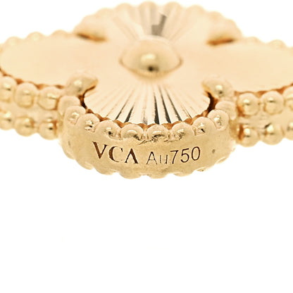 Van Cleef & Arpels 18K Yellow Gold 5 Motifs Guilloche Vintage Alhambra Bracelet 4 of 5