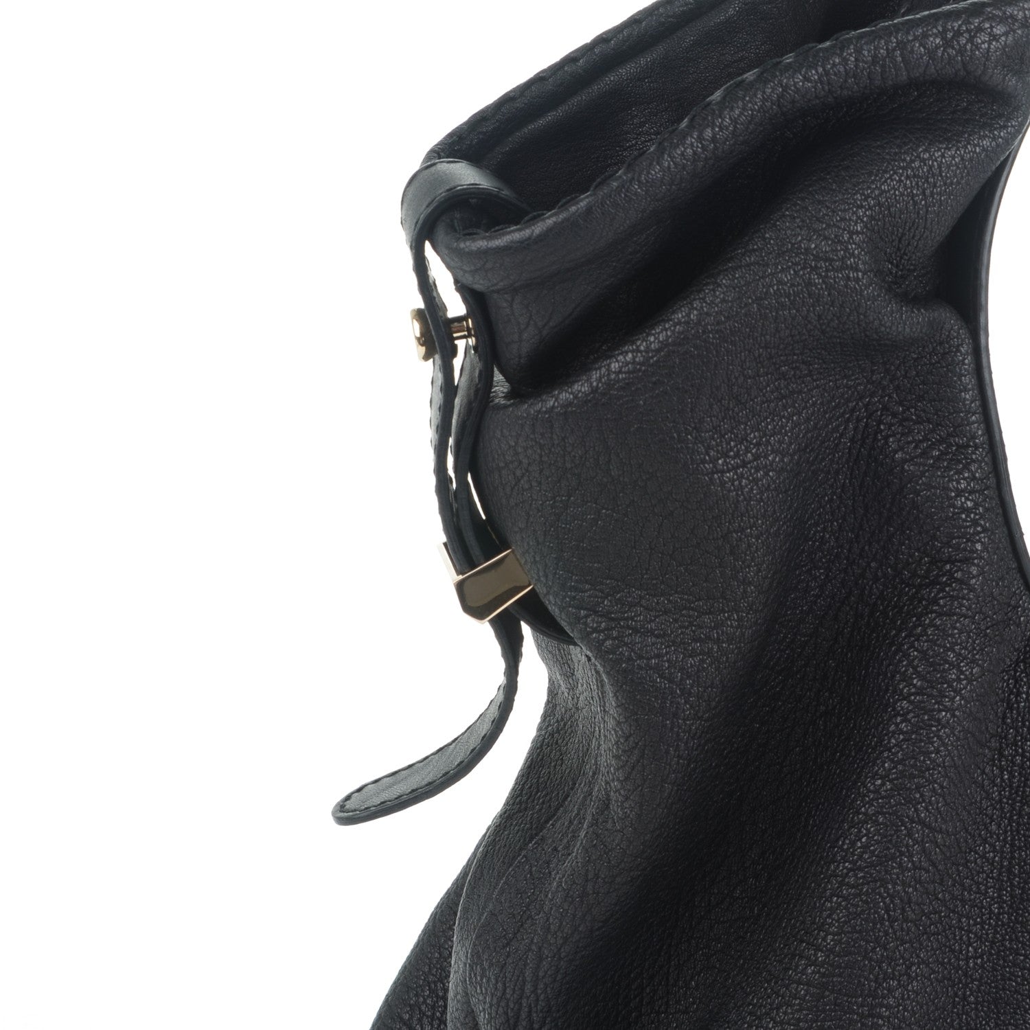 Jimmy Choo Grained Calfskin Studded Sylvia Hobo Black 7 of 7