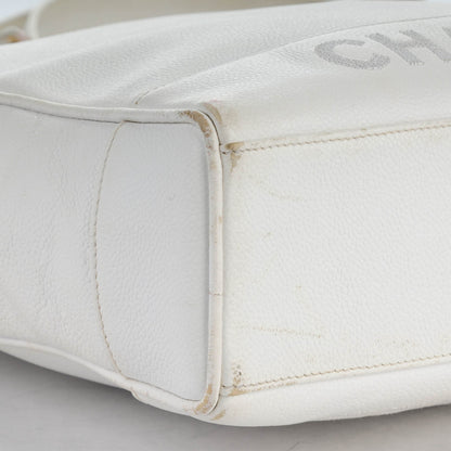 Chanel Caviar Shoulder Bag White 8 of 14