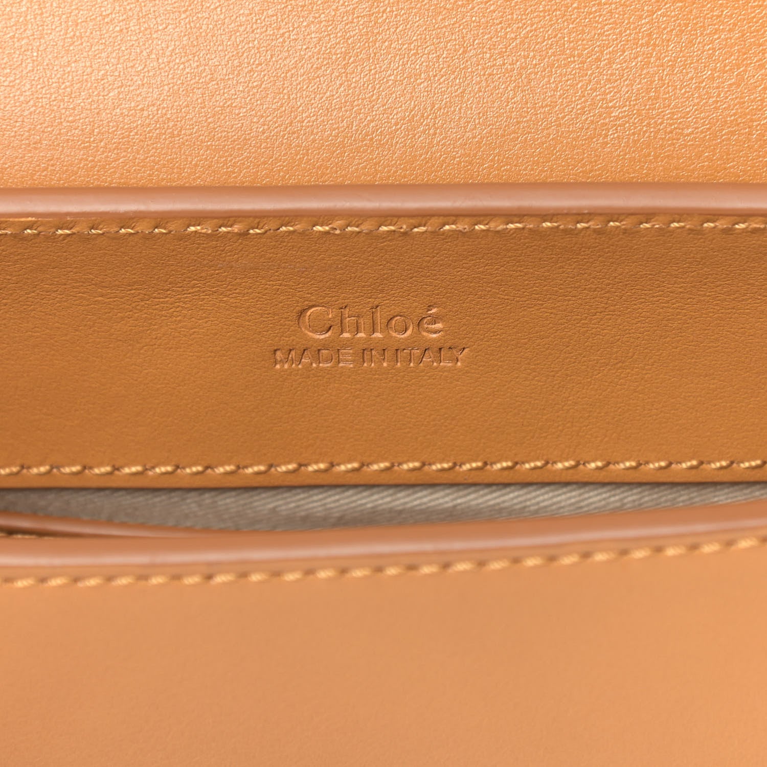Chloe Calfskin Suede C Belt Bag Tan 5 of 9