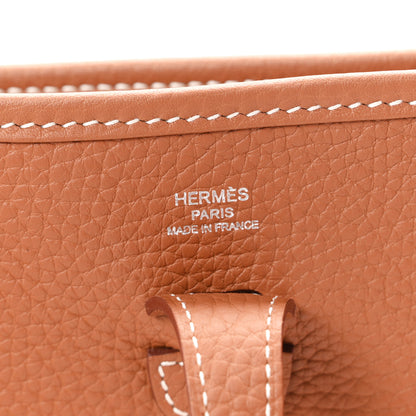 Hermes Taurillon Clemence Evelyne 23 Poche III Gold 10 of 21