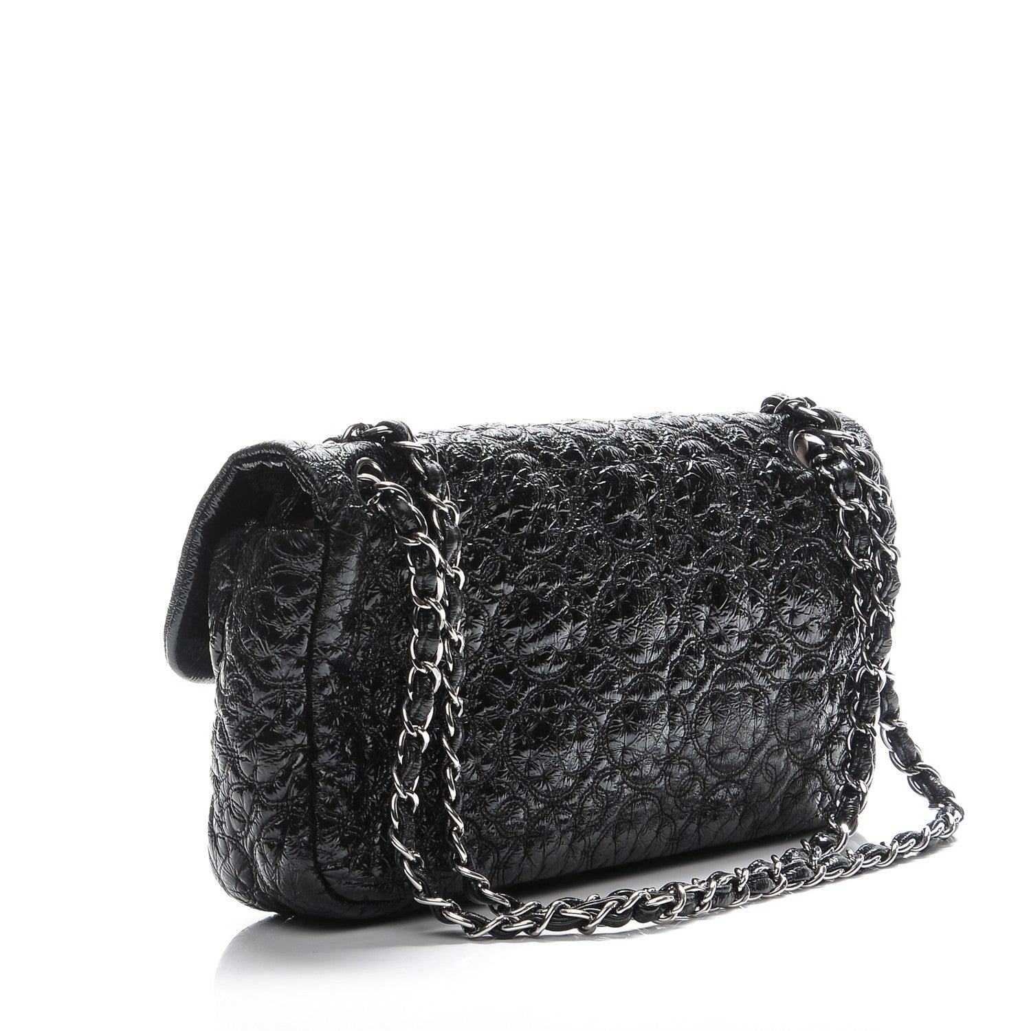 Chanel Vinyl Rock In Moscow Single Flap Black 3 of 9