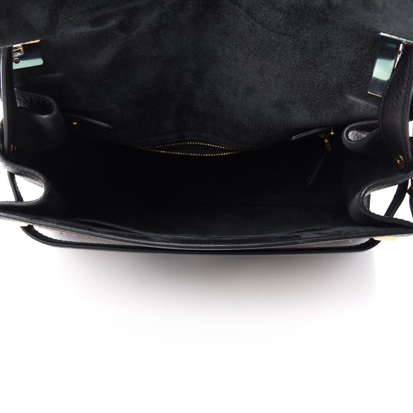 Pebbled Calfskin Animal Embroidered My Rockstud Frame Bag Black Multicolor