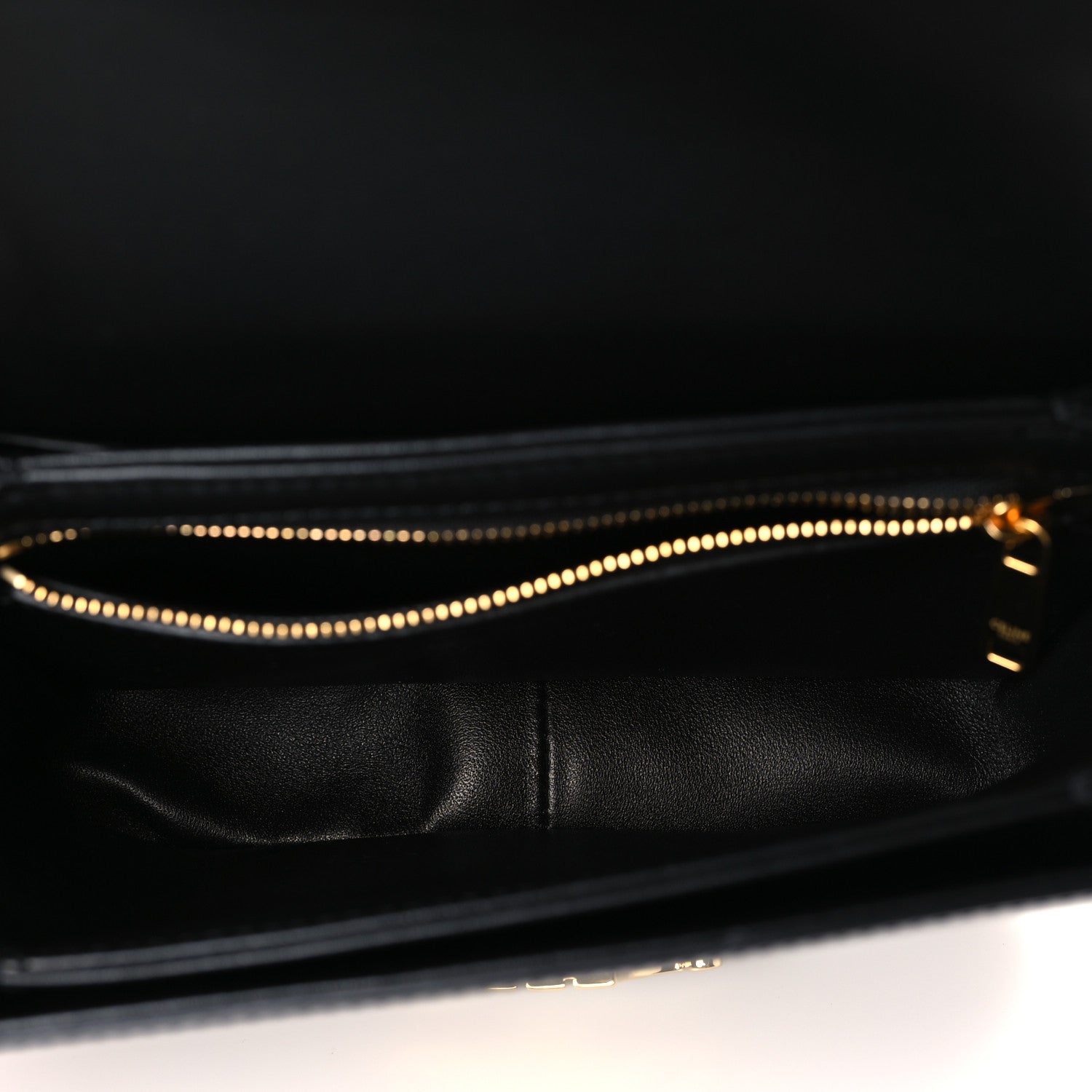 Celine Shiny Calfskin Teen Triomphe Black 5 of 9