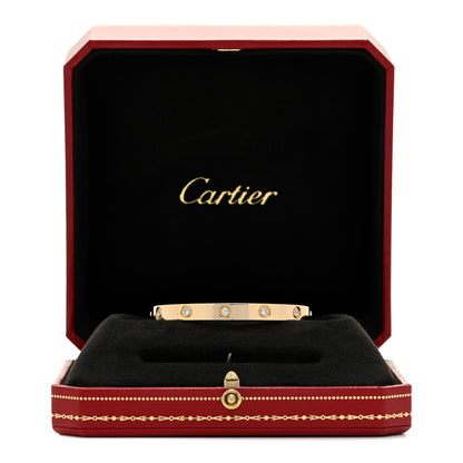 Cartier 18K Yellow Gold 10 Diamond LOVE Bracelet 16 4 of 4