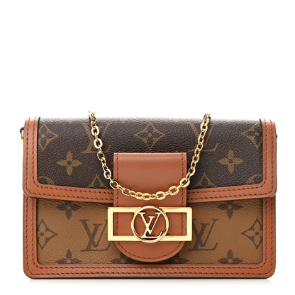 Louis Vuitton Reverse Monogram Dauphine Chain Wallet 1 of 11