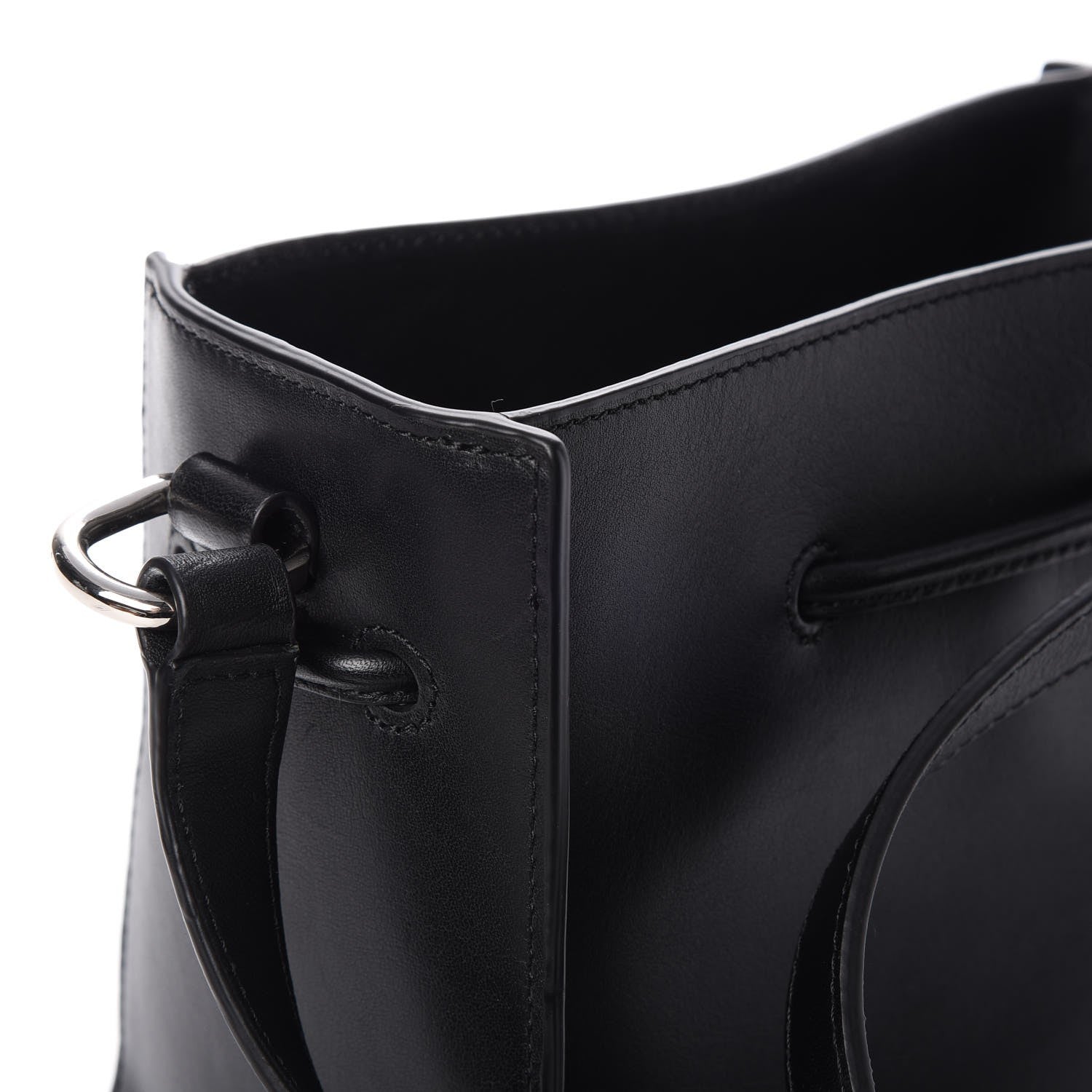 3.1 Phillip Lim Smooth Calfskin Mini Soleil Bucket Bag Black 5 of 9