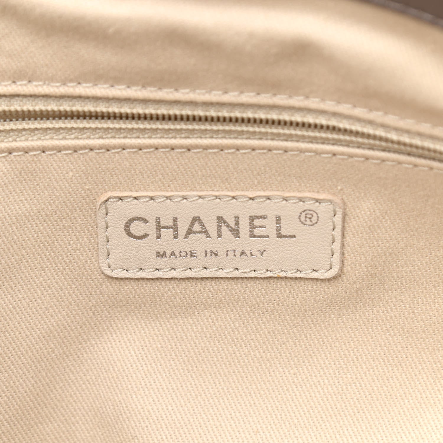 Chanel Patent Quilted Timeless CC Soft Tote Beige 6 of 11