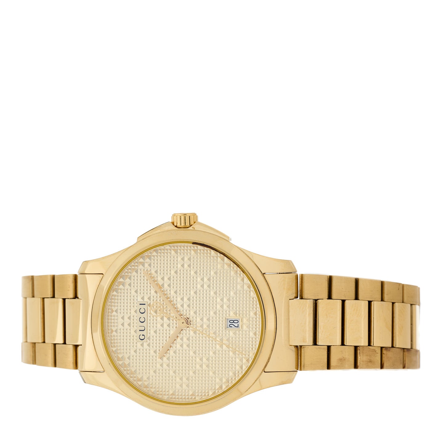 Stainless Steel 38mm G-Timeless Diamante Quartz Watch Gold