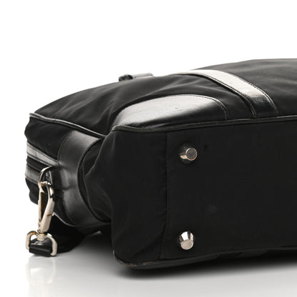 Prada Tessuto Nylon Saffiano Briefcase Nero Black 9 of 20