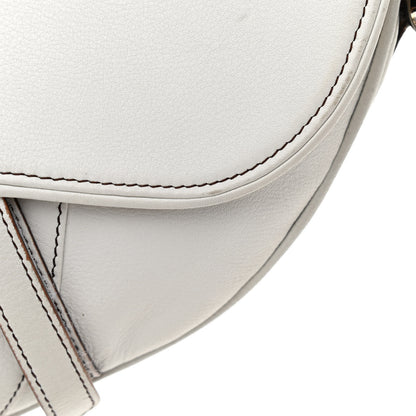 Christian Dior Calfskin Saddle Bag White 13 of 16