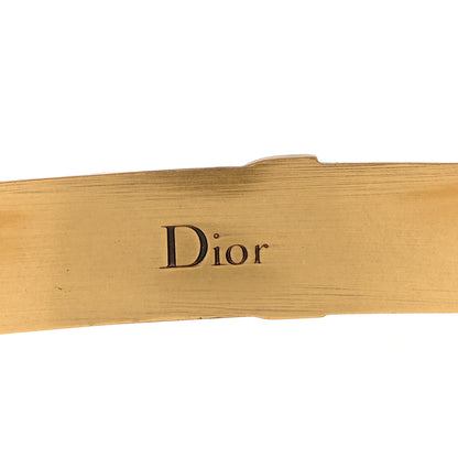Christian Dior Metal J'Adior Logo Choker Necklace Antique Gold 4 of 4