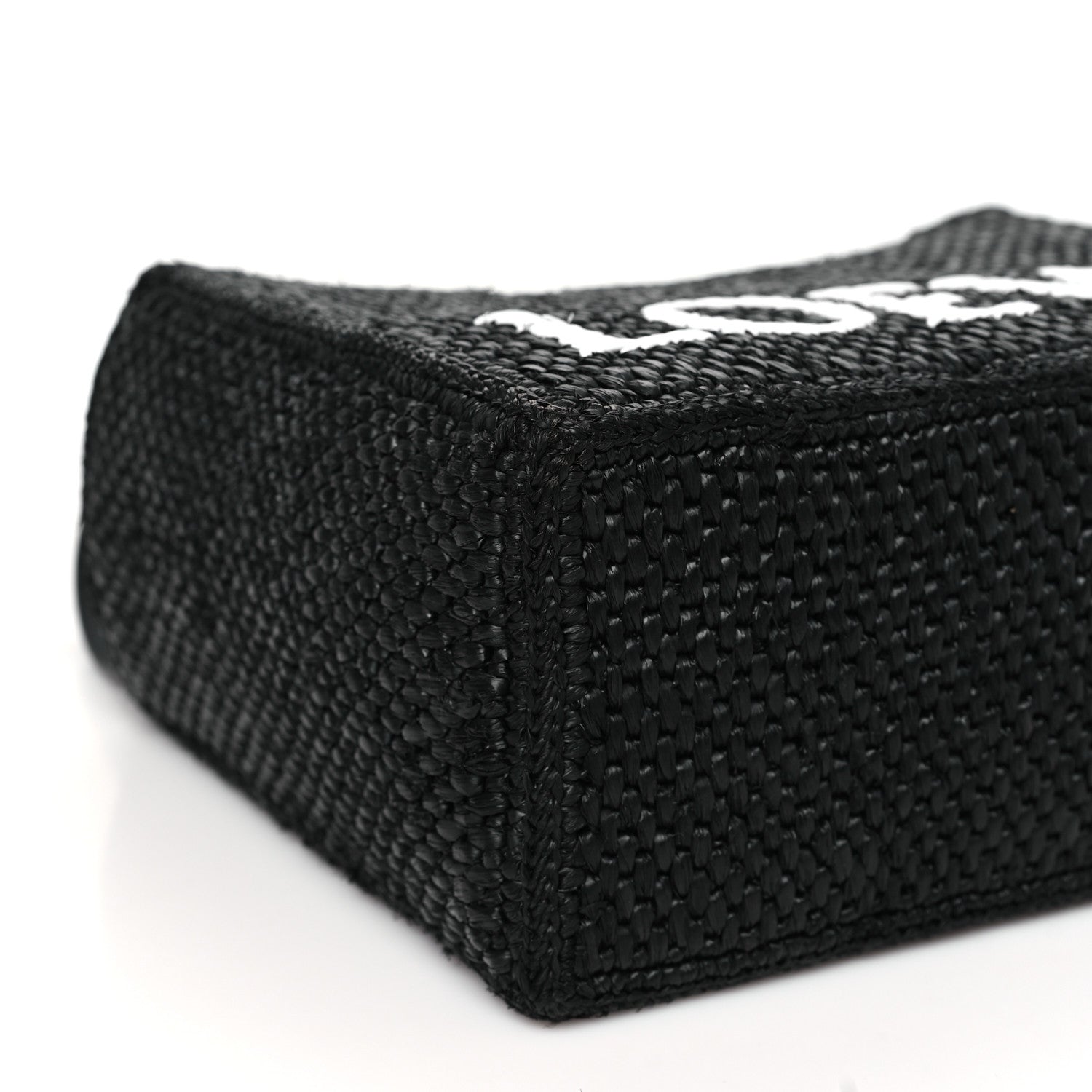 Loewe X PAULA'S IBIZA Raffia Font Tote Black 8 of 10