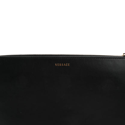Versace Vitello Palazzo Medusa Stud Wristlet Bag Black 7 of 10