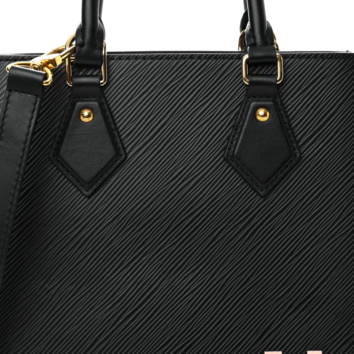 Louis Vuitton Epi Sac Plat BB Black 7 of 9