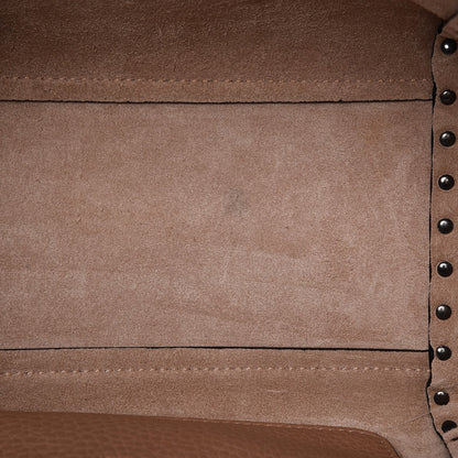 Valentino Garavani Pebbled Calfskin Small Rockstud Double Handle Tote Soft Noisette 8 of 9