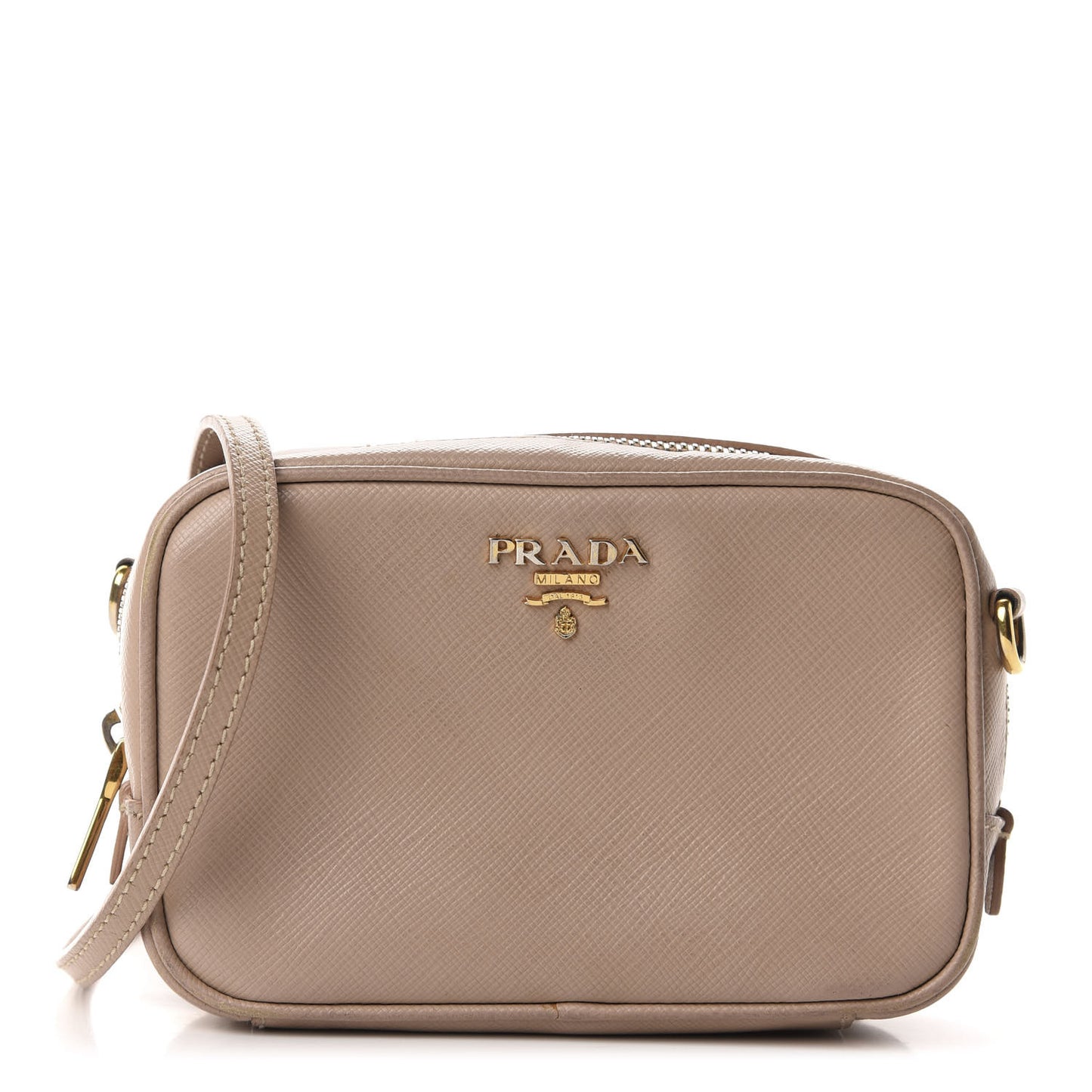 Saffiano Mini Camera Crossbody Cammeo