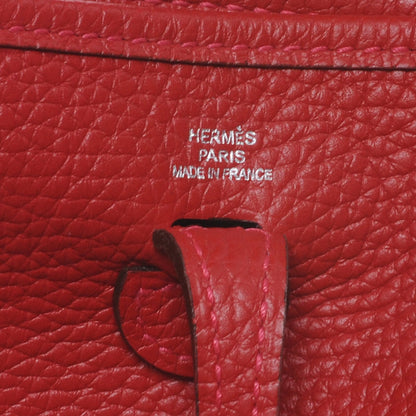 Hermes Taurillon Clemence Evelyne TPM Rouge Casaque 7 of 8