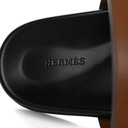 Hermes Calfskin Mens Chypre Sandals 43 Gold 7 of 15