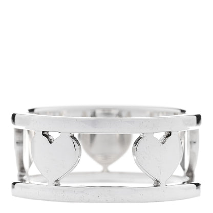 Tiffany Sterling Silver Heart Stencil Band Ring 54 6.75 3 of 4