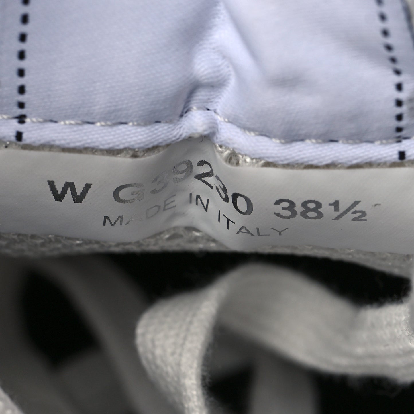 Suede Calfskin Printed CC Sneakers 38.5 Black White