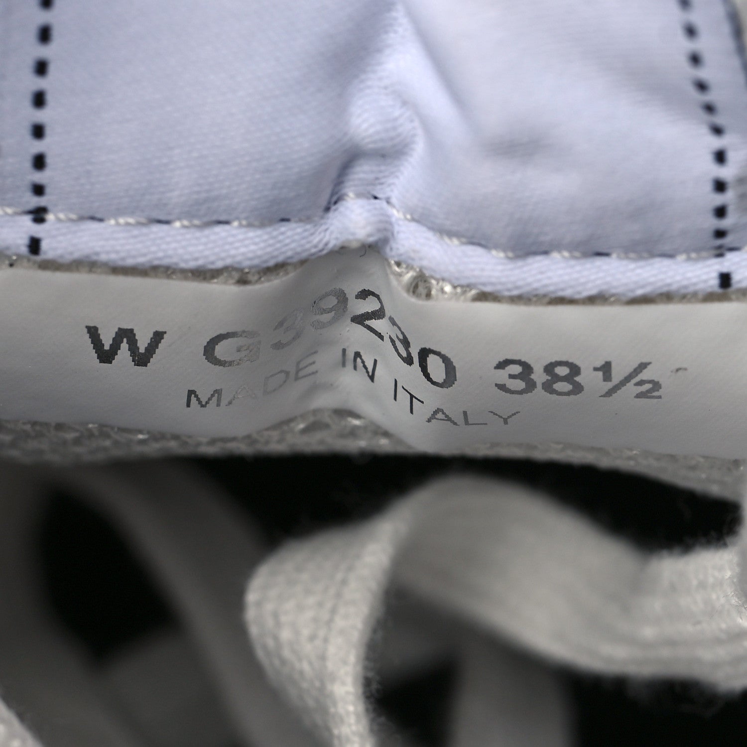 Chanel Suede Calfskin Printed CC Sneakers 38.5 Black White 7 of 8