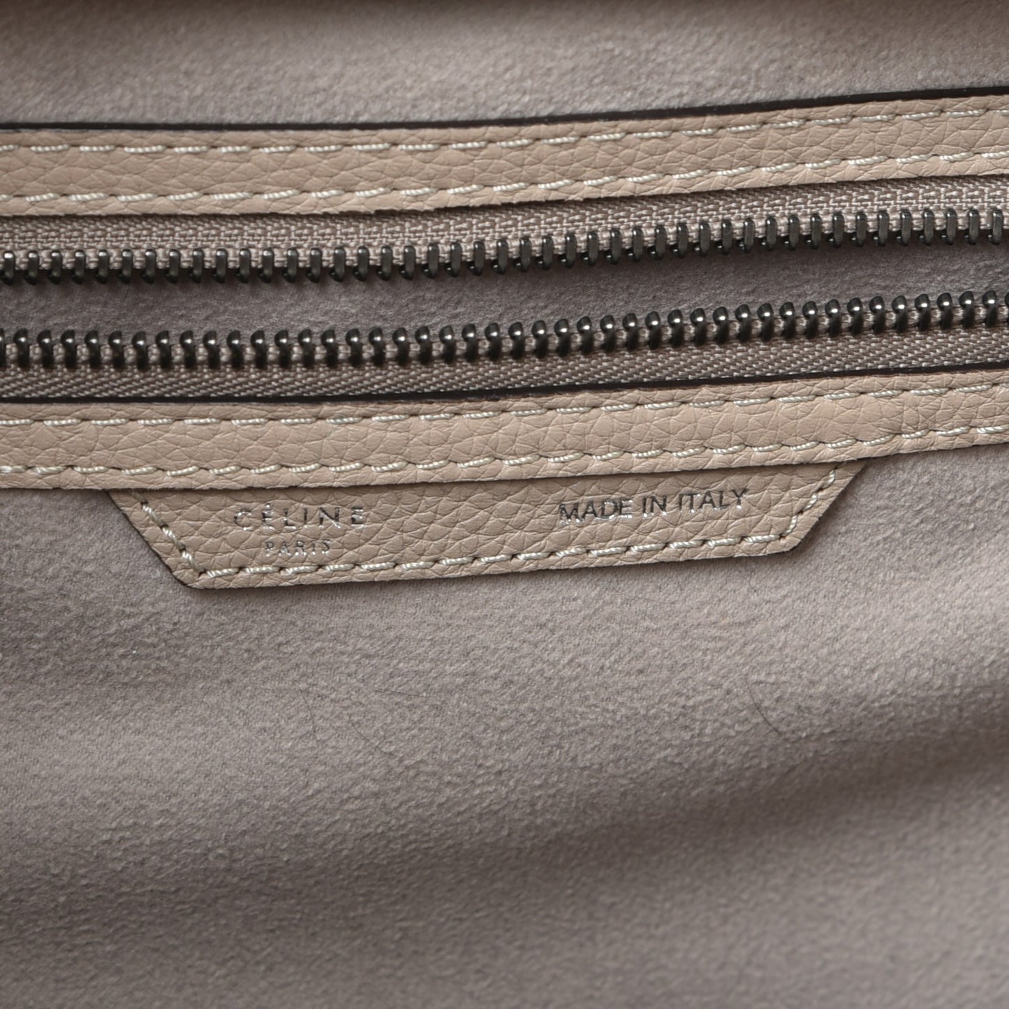 Drummed Calfskin Mini Luggage Dune