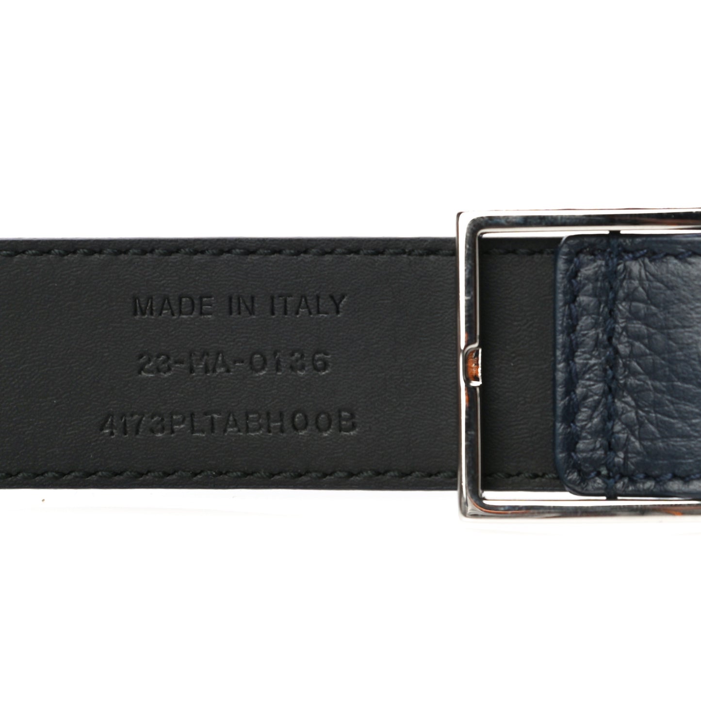 Calfskin Dior Homme Belt 95 38 Navy