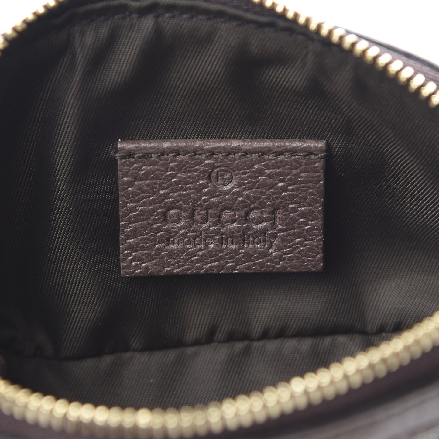 GG Supreme Monogram Web Ophidia Dome Key Pouch Beige New Acero