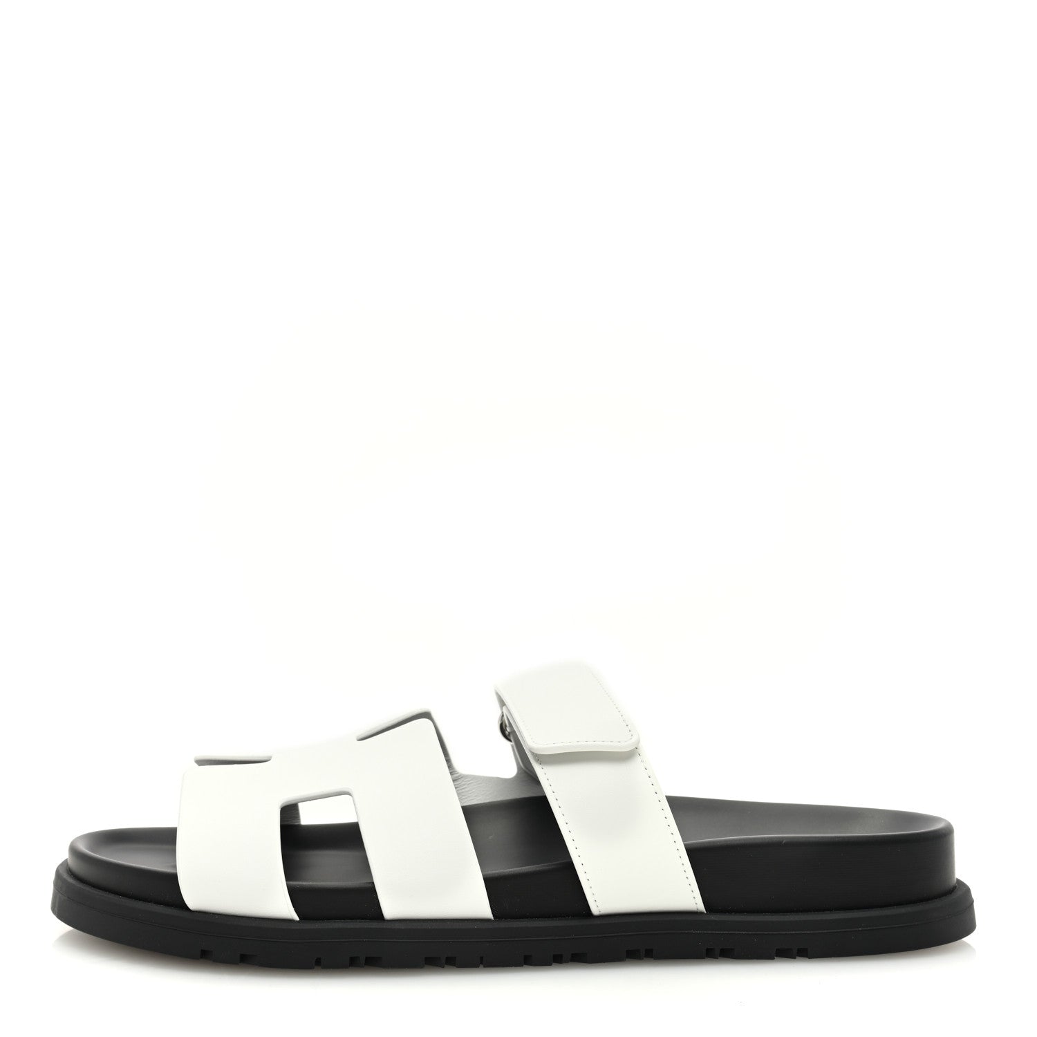 Hermes Calfskin Womens Chypre Sandals 39.5 White 1 of 8