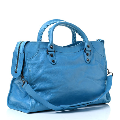 Balenciaga Agneau Classic Hardware City Bleu Azur Clair 2 of 4