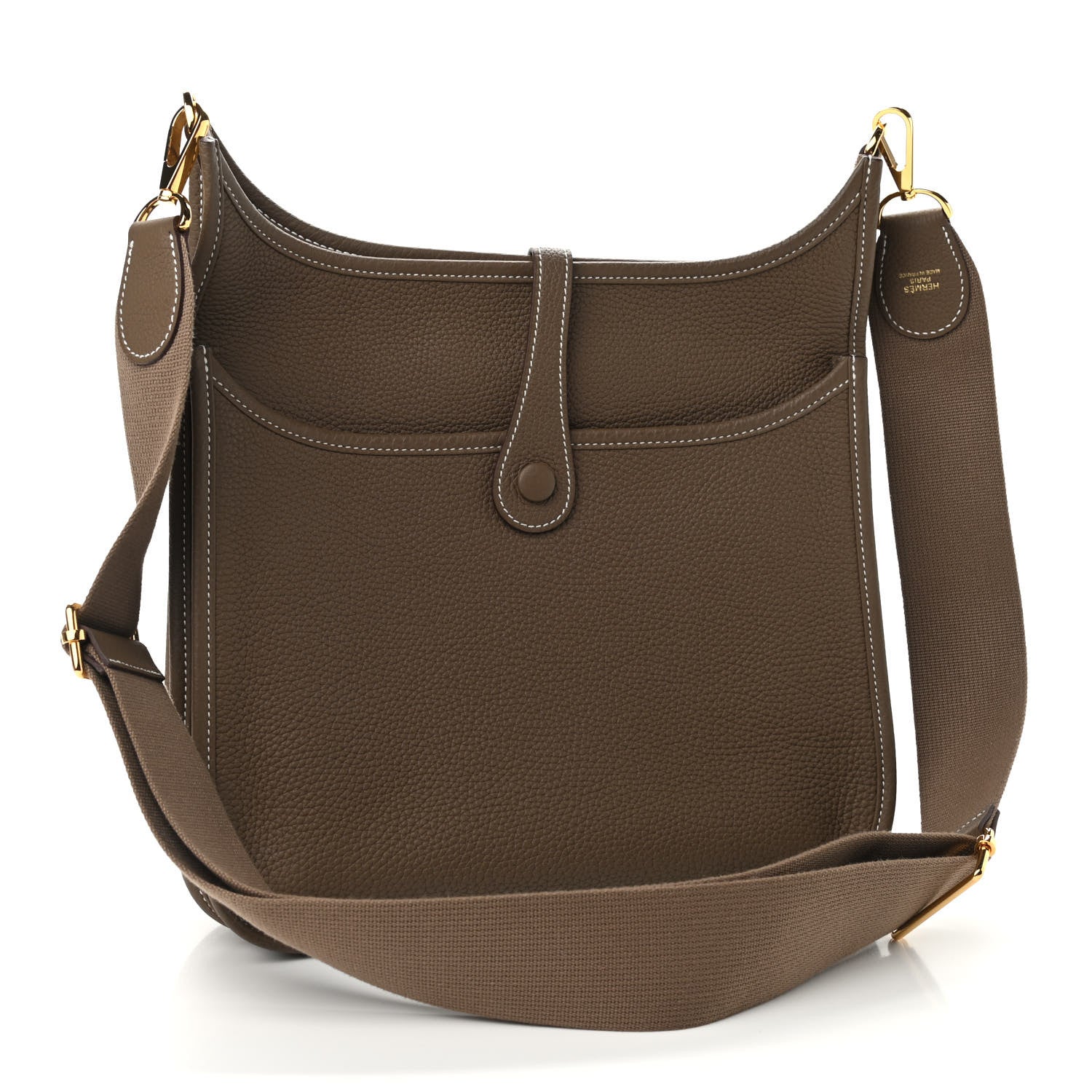 Hermes Taurillon Clemence Evelyne III PM Etoupe 2 of 8